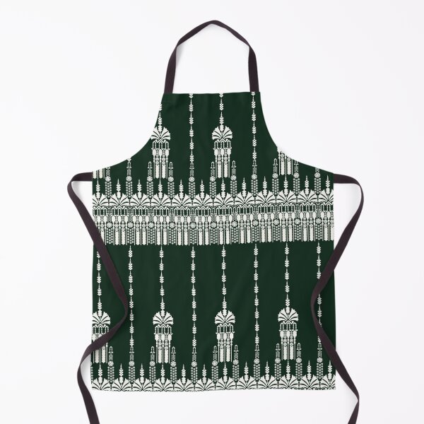 Item preview, dark green and off-white ornamental pattern designed and sold by Dailyprintstyle.