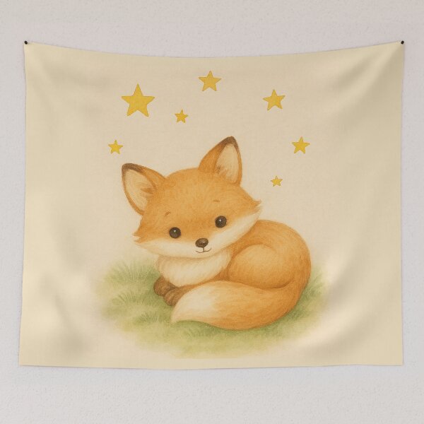 Artikelvorschau, Baby Fuchs Kinderzimmer Kunst entworfen und verkauft von KindCraftArt.