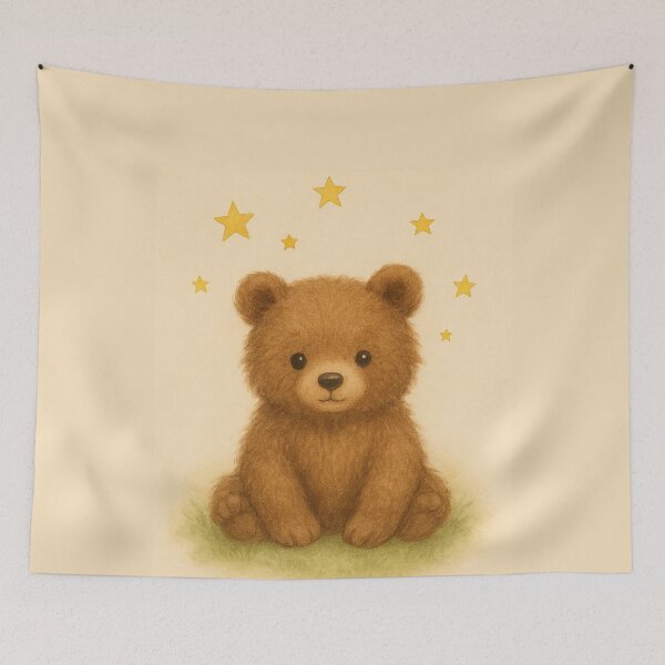 Item preview, Baby Bear Watercolor – Nursery Print designed and sold by KindCraftArt.