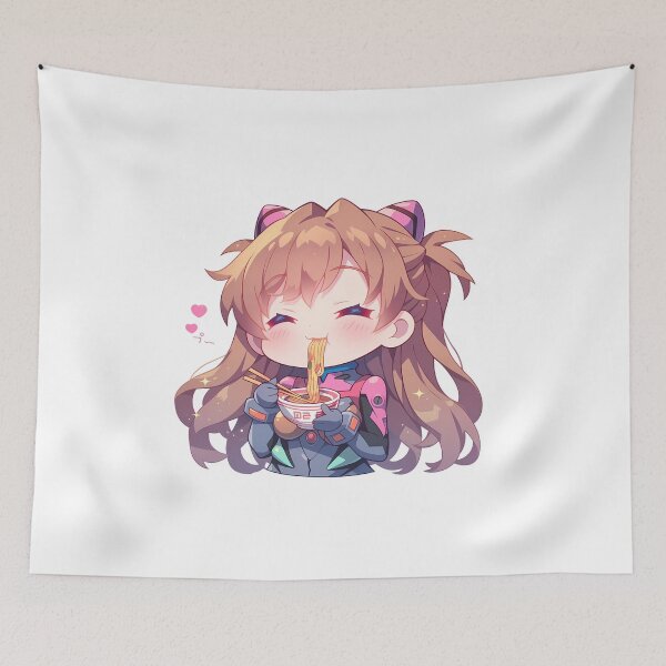 Item preview, Makinami Neon Mari Illustrious Evangelion Anime Girl Ramen Feast designed and sold by 108Recordings.