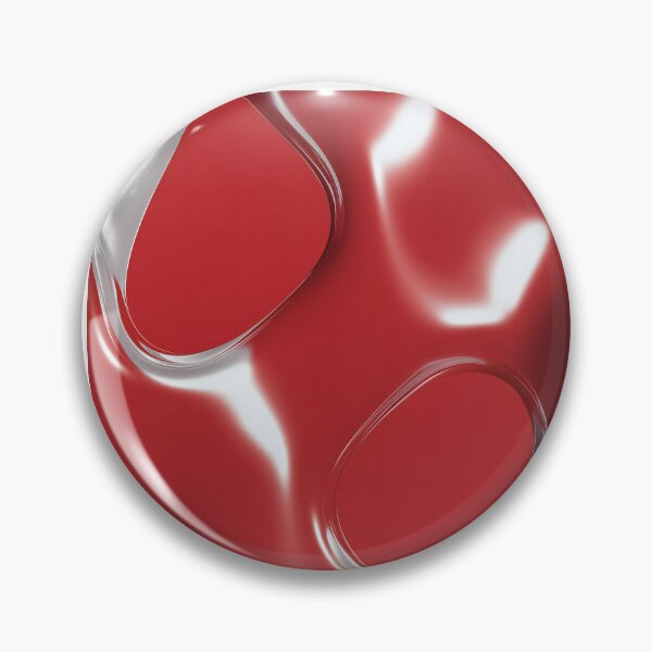 Item preview, Y2K Red Chrome Liquid Futuristic Pattern designed and sold by Velvetcosmonova.