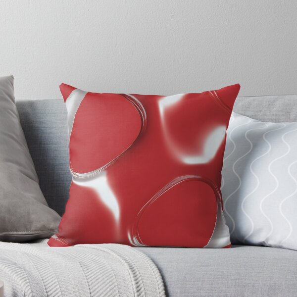 Item preview, Y2K Red Chrome Liquid Futuristic Pattern designed and sold by Velvetcosmonova.