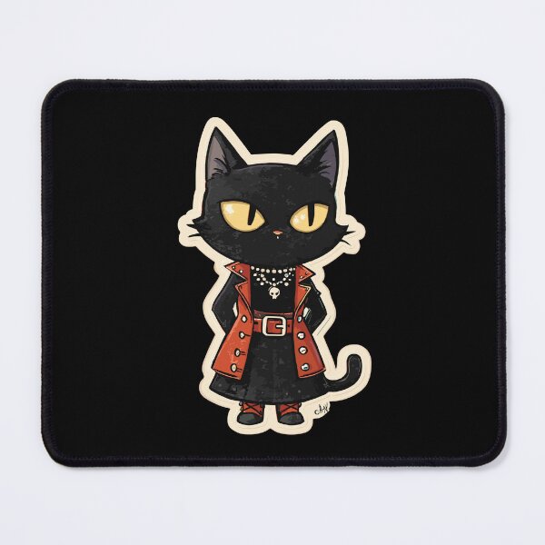 Item preview, Eerie Gothic Black Cat designed and sold by bapupa.