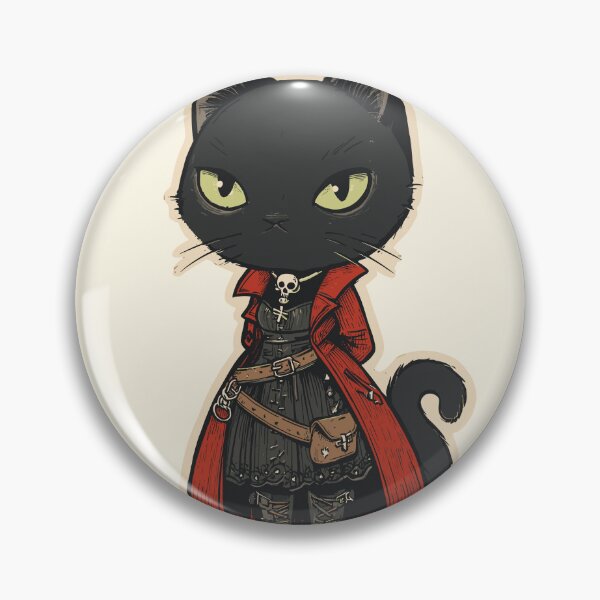 Item preview, Dark Feline Gothcore Charm designed and sold by bapupa.