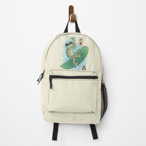 Item preview, Kappa riding a cucumber designed and sold by FuegoFatuoArt.