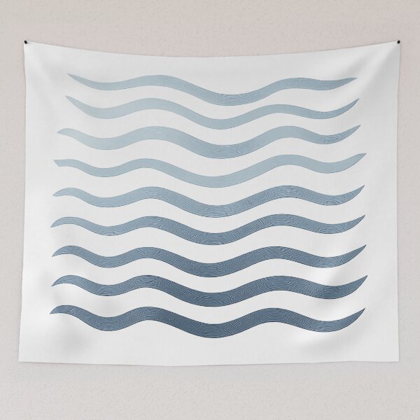 Item preview, Flowing Ocean Waves – Meditative Abstraction designed and sold by SraotaStudio.