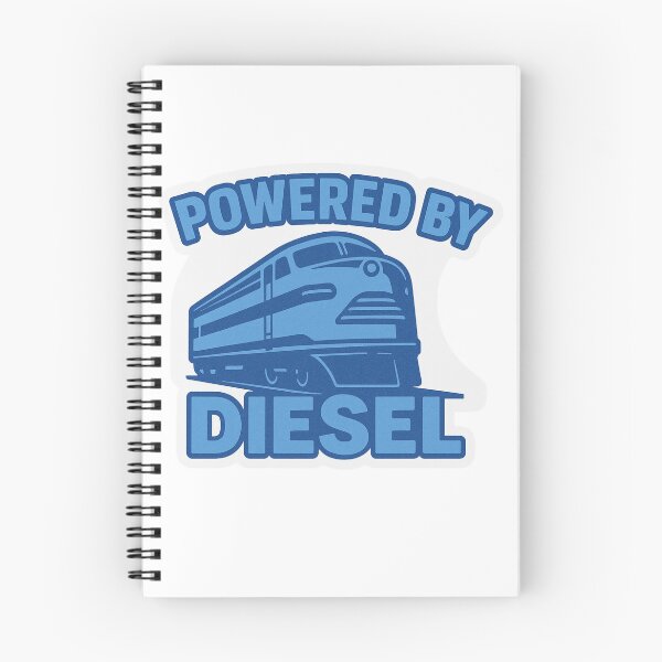 Item preview, Powered by Diesel – Bold Blue Train Design designed and sold by Harprints.Studio.