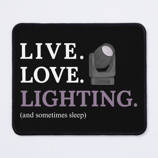 Item preview, Live. Love. Lighting. (and sometimes sleep) black designed and sold by Shop The Show.