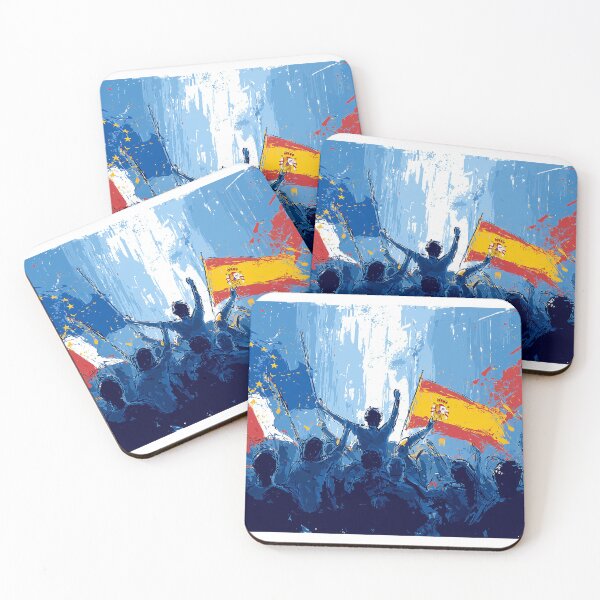 Item preview, Crowds celebrating with European flags designed and sold by Bab00n-.