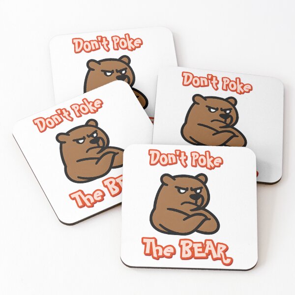 Item preview, Don’t Poke The Bear – Funny Sarcastic Grumpy Bear Warning Design designed and sold by Tommy's Arts.