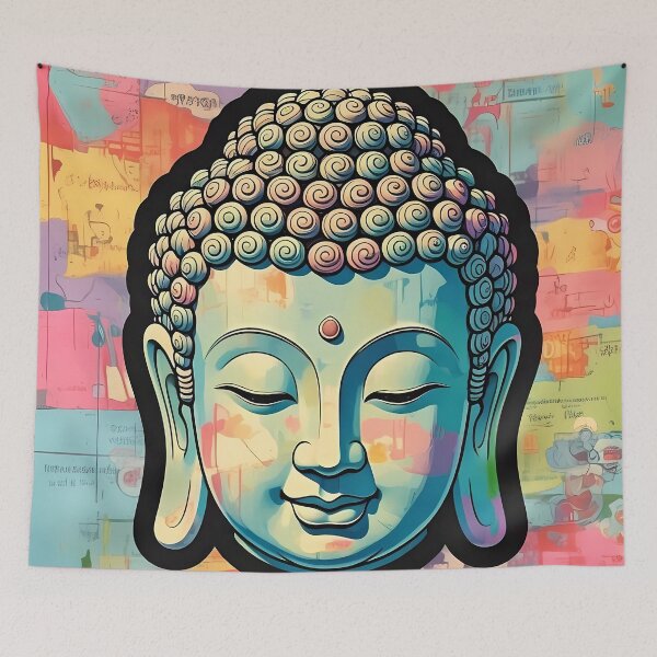 Item preview, Artistic Stylized Buddha Head designed and sold by Digital-Davinci.