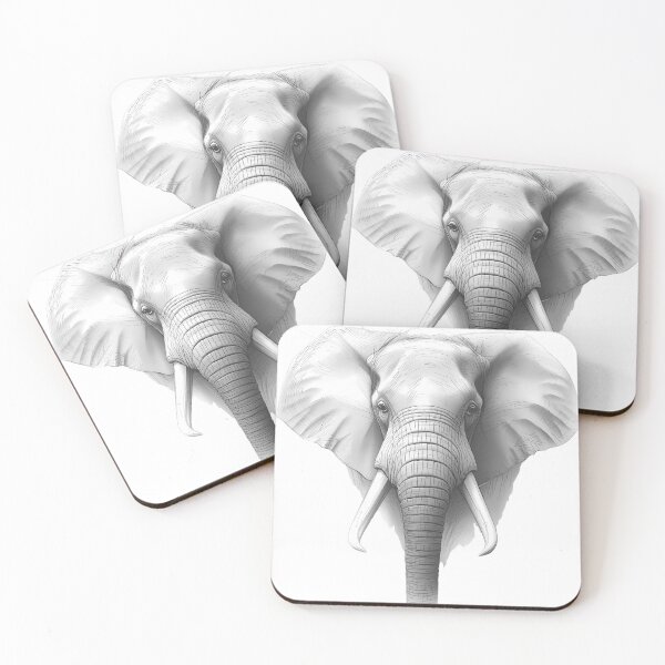 Item preview, Elephant Front View – Majesty of Nature designed and sold by RAKO13.