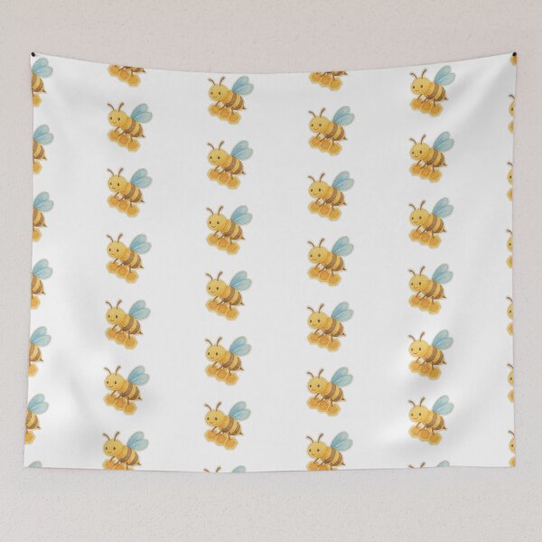 Item preview, Bee holding honeycomb on transparent background, AI Generated designed and sold by dvoevnore.