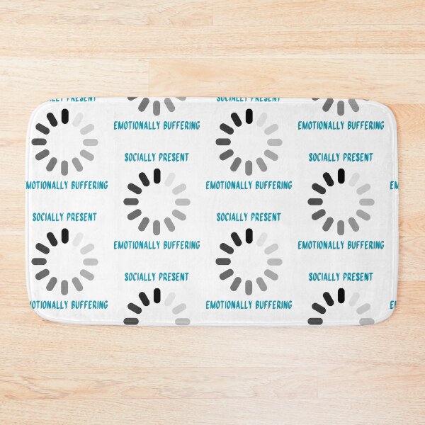 Item preview, Socially Present, Emotionally Buffering – Funny Introvert Quote designed and sold by PluralAF.