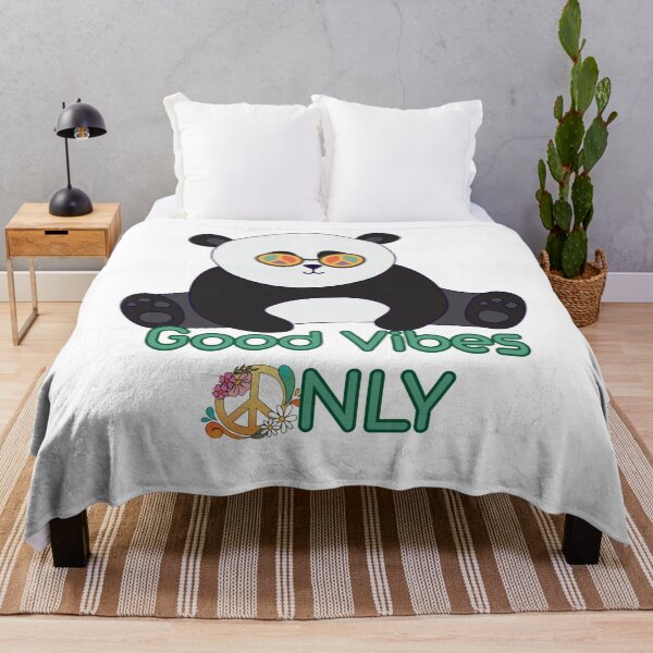 Item preview, Hippie Panda – Good Vibes Only designed and sold by MiraDesignCo.