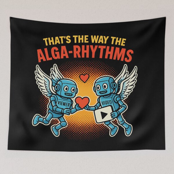 Item preview, Alga-Ritmos del Amor – Camiseta de Cómic de Robot Cupido designed and sold by Taberland.