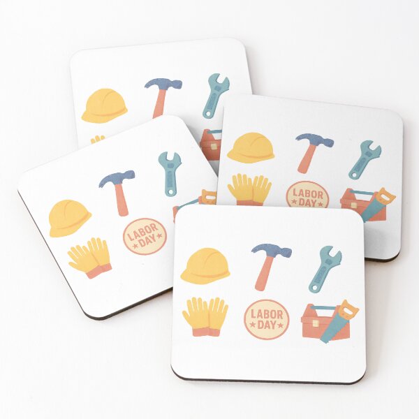 Item preview, Labor Day icon set with tools and hard hat, isolated png, AI Generated designed and sold by dvoevnore.