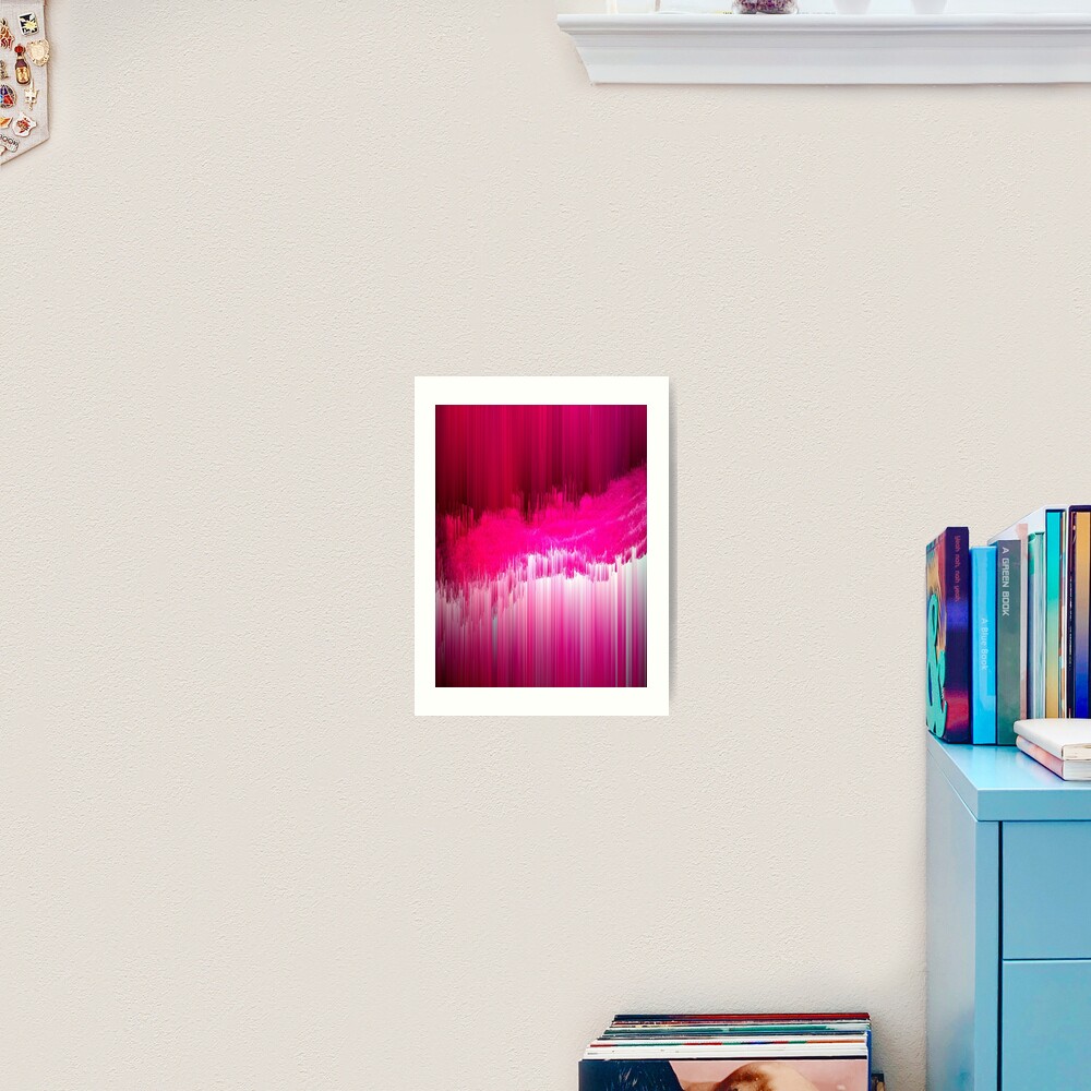 Frisson - Abstract Pixel Art Art Print