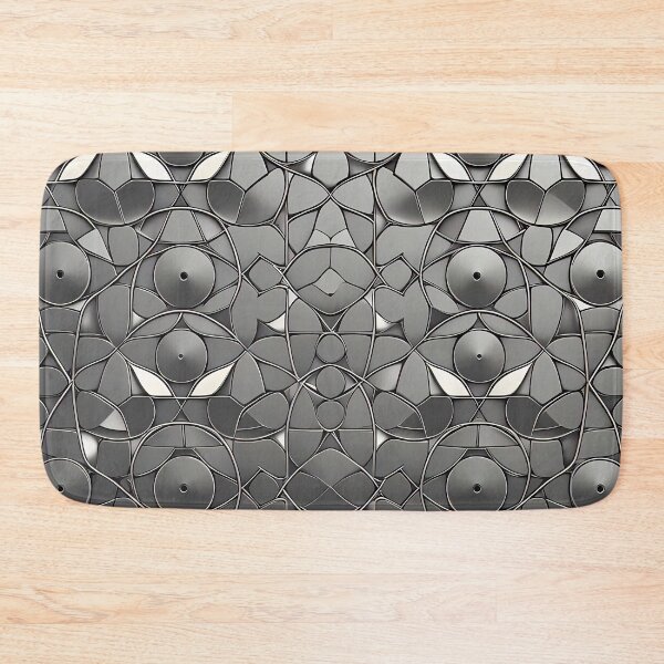 Item preview, Grey Shades Black White Geometric Repeating Pattern Tiles  designed and sold by Digital-Davinci.
