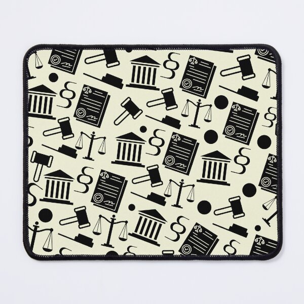 Item preview, Beige black Lawyer Pattern Design Attorney Justice Law Symbols Legal Professional Gifts designed and sold by DesignYourWaystore.
