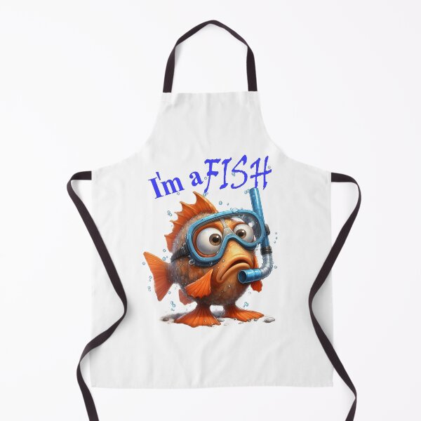 Item preview, Funny cartoon fish, whimiscal fantasy designed and sold by LoneAngel.