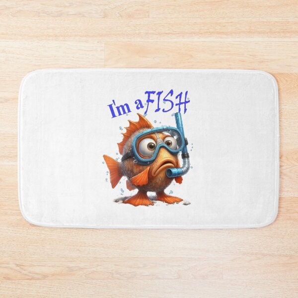 Item preview, Funny cartoon fish, whimiscal fantasy designed and sold by LoneAngel.