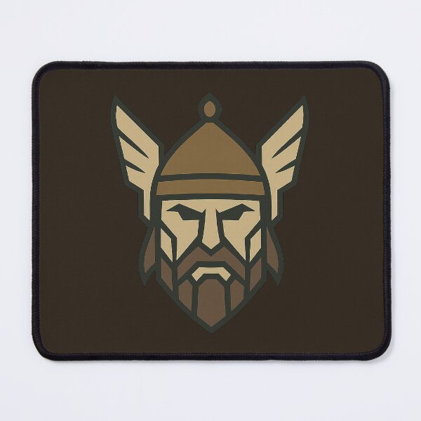 Item preview, Low-Poly Geometric Gallic Warrior Head – Symmetrical Celtic Design designed and sold by Bratak.