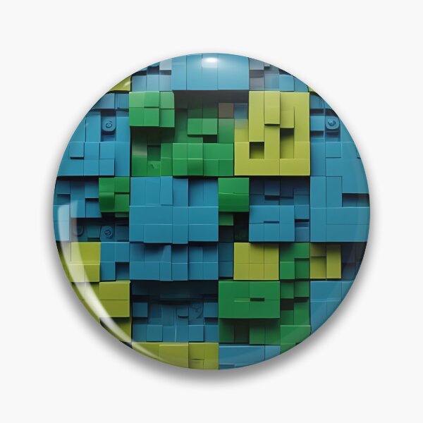 Item preview, 3D Block Squares Rectangular Tetris Like Tiles Design designed and sold by Digital-Davinci.