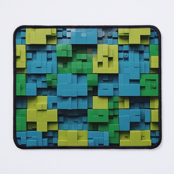 Item preview, 3D Block Squares Rectangular Tetris Like Tiles Design designed and sold by Digital-Davinci.