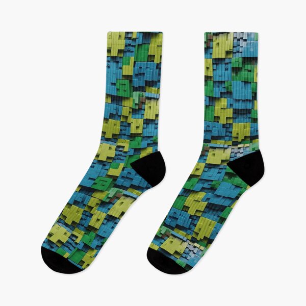 Item preview, 3D Block Squares Rectangular Tetris Like Tiles Design designed and sold by Digital-Davinci.