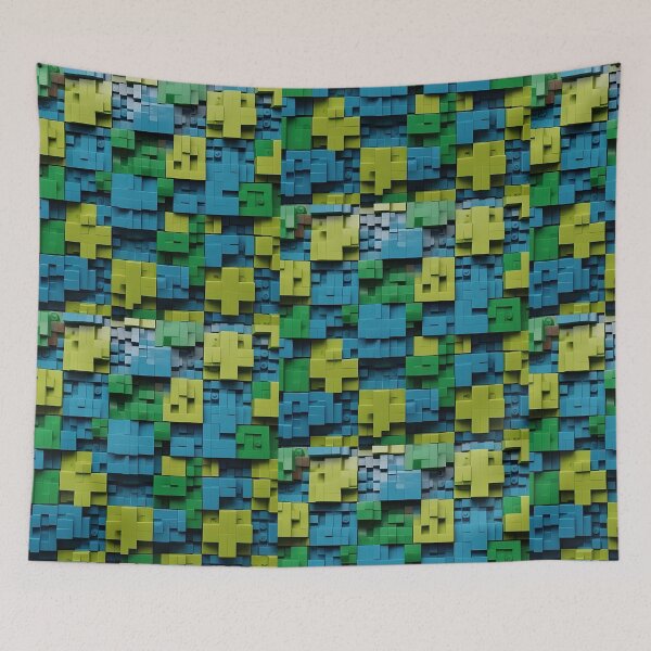 Item preview, 3D Block Squares Rectangular Tetris Like Tiles Design designed and sold by Digital-Davinci.
