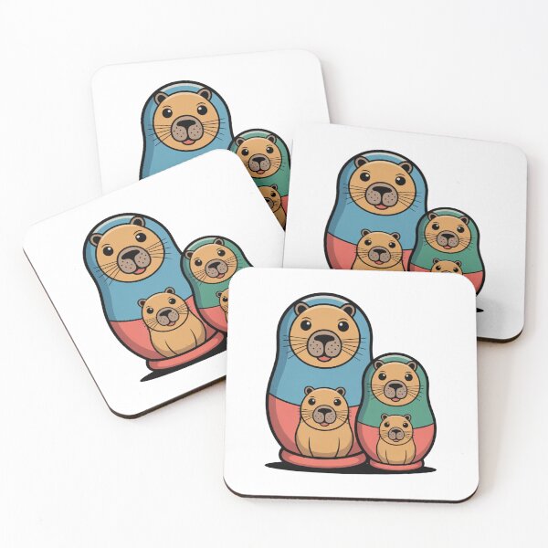 Item preview, Retro Capybara Matryoshka Babushka – Quirky Russian Nesting Doll Design designed and sold by Okada's t-shirts & accessories.