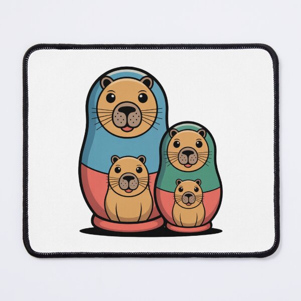 Item preview, Retro Capybara Matryoshka Babushka – Quirky Russian Nesting Doll Design designed and sold by Okada's t-shirts & accessories.