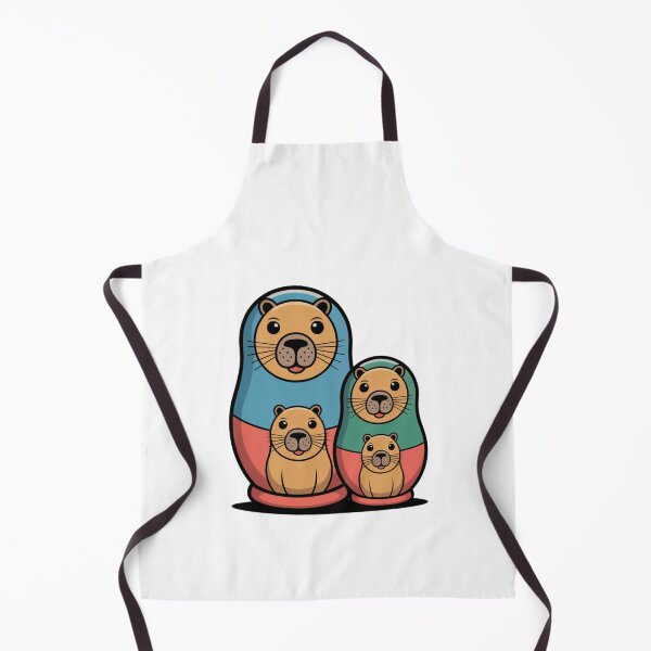 Item preview, Retro Capybara Matryoshka Babushka – Quirky Russian Nesting Doll Design designed and sold by Okada's t-shirts & accessories.