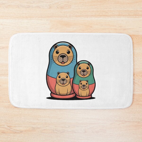 Item preview, Retro Capybara Matryoshka Babushka – Quirky Russian Nesting Doll Design designed and sold by Okada's t-shirts & accessories.