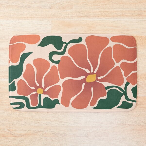 Item preview, Abstract floral pattern. Fun blobby shapes. designed and sold by minimartyrian.