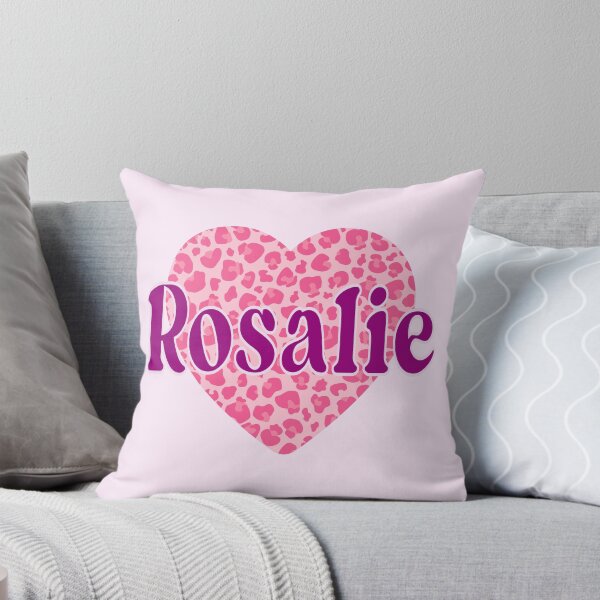 Artikelvorschau, Rosalie Name Rosa Leopard Herz entworfen und verkauft von Jeallan Designs.