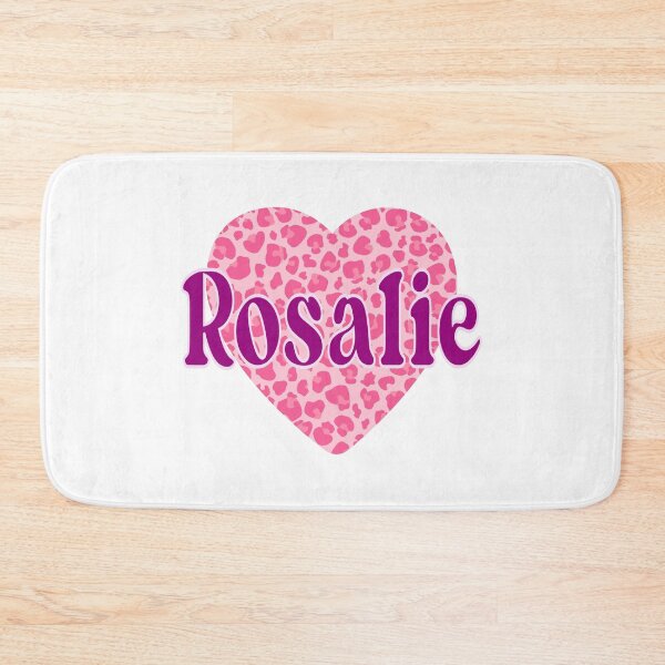 Item preview, Rosalie Name Pink Leopard Heart  designed and sold by Jeallan Designs.