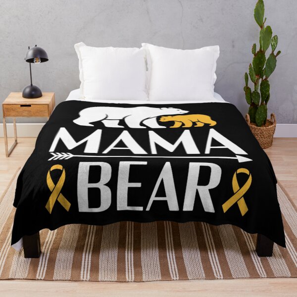 Item preview, Mama Bear Childhood Cancer Awareness Mom Of A Warrior designed and sold by Sunset4Bones.