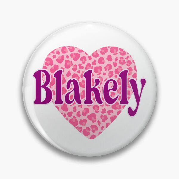 Item preview, Blakely Name Pink Leopard Heart  designed and sold by Jeallan Designs.