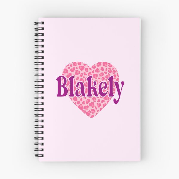 Item preview, Blakely Name Pink Leopard Heart  designed and sold by Jeallan Designs.