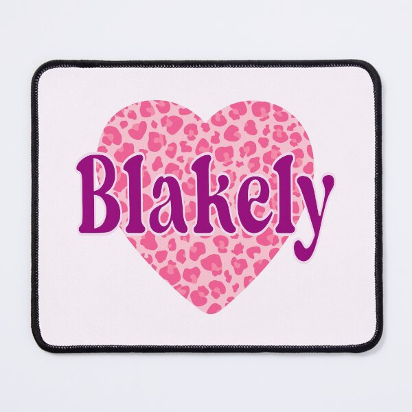 Item preview, Blakely Name Pink Leopard Heart designed and sold by Jeallan Designs.
