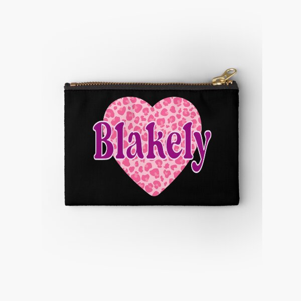 Item preview, Blakely Name Pink Leopard Heart  designed and sold by Jeallan Designs.