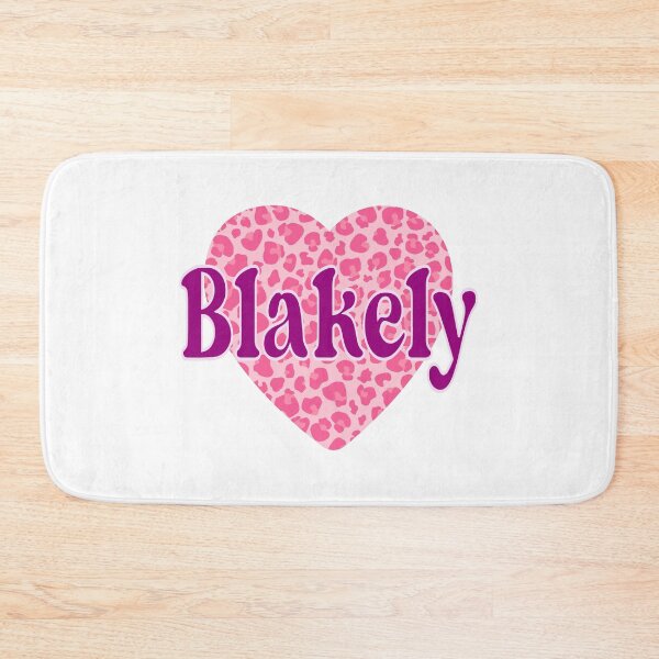 Item preview, Blakely Name Pink Leopard Heart  designed and sold by Jeallan Designs.