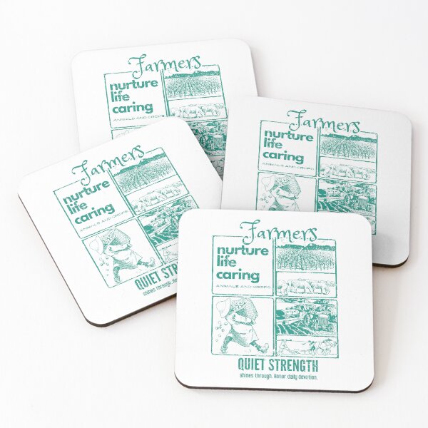 Item preview, Green and Gray Homage to Farmers’ Quiet Strength designed and sold by SplashTastic.