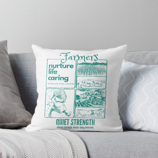 Item preview, Green and Gray Homage to Farmers’ Quiet Strength designed and sold by SplashTastic.