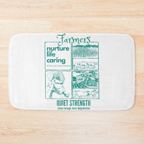 Item preview, Green and Gray Homage to Farmers’ Quiet Strength designed and sold by SplashTastic.