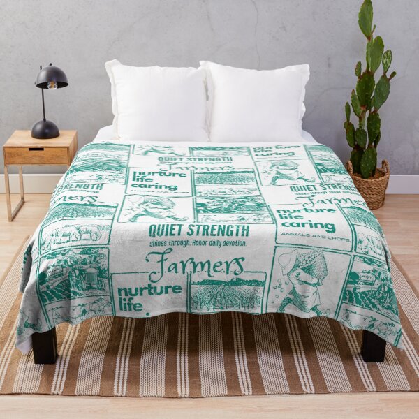 Item preview, Green and Gray Homage to Farmers’ Quiet Strength designed and sold by SplashTastic.