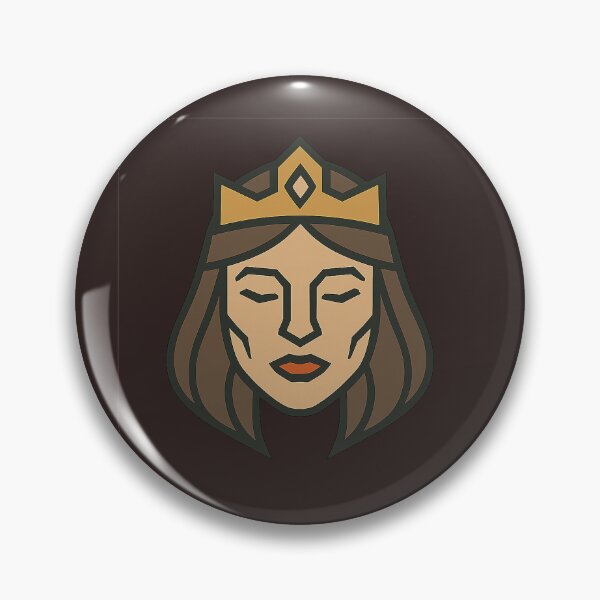 Item preview, Low-Poly Geometric Princess Head – Symmetrical Royal Design designed and sold by Bratak.