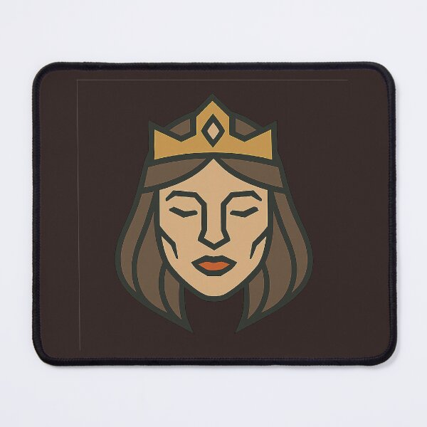 Item preview, Low-Poly Geometric Princess Head – Symmetrical Royal Design designed and sold by Bratak.